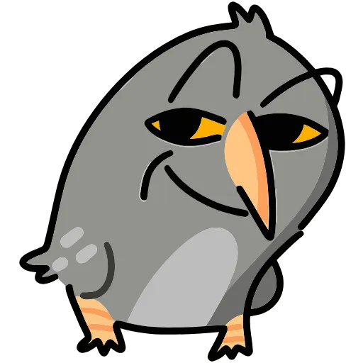 😏 Эмодзи «Сова Вова» для Telegram