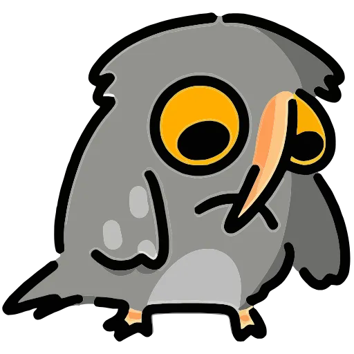 😞 Эмодзи «Сова Вова» для Telegram