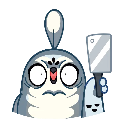 🪓 Эмодзи «👋 Анимированный набор эмоджи с совом Буком из ВК ()» для Telegram