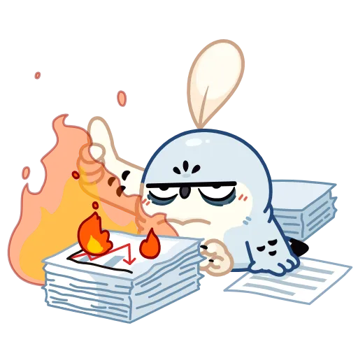 👍 Эмодзи «👋 Анимированный набор эмоджи с совом Буком из ВК ()» для Telegram
