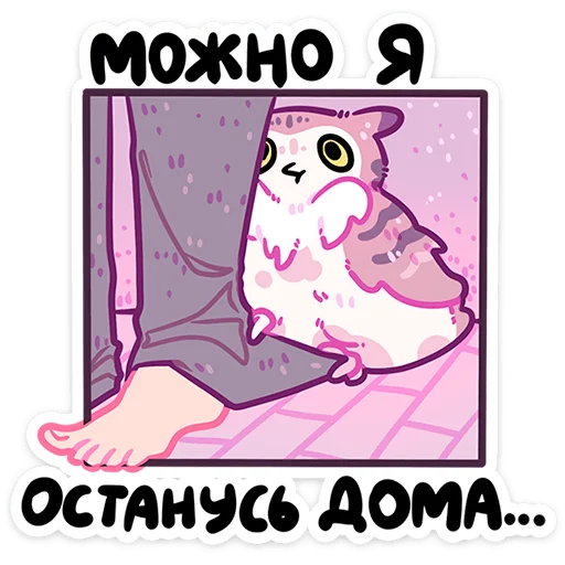 🥺 Стикер «Сова Сава» для Telegram