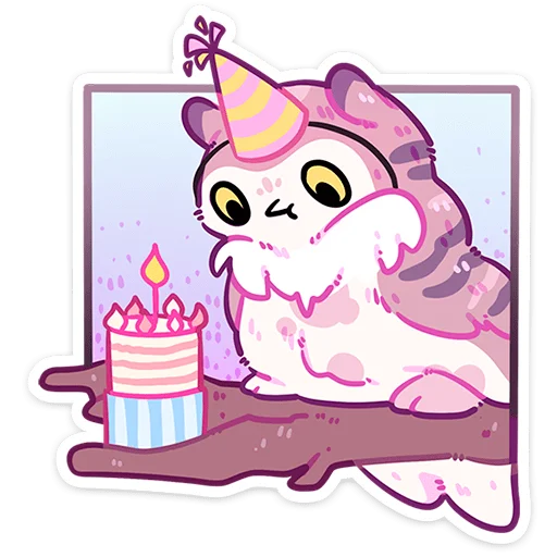 🥳 Стикер «Сова Сава» для Telegram