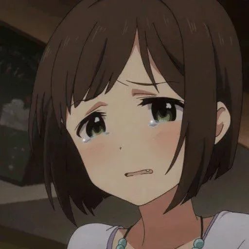 😥 Стикер «Аниме грусть Anime sadness» для Telegram