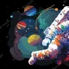 👩‍🚀 Эмодзи «Набор эмоджи с космическим вайбом» для Telegram