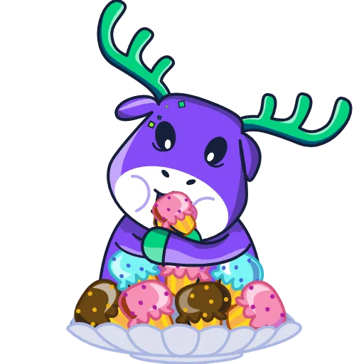 Стикерпак SpaceDeer для Telegram — скачать