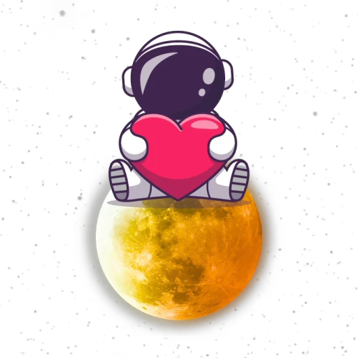❤️ Стикер «Space Life» для Telegram