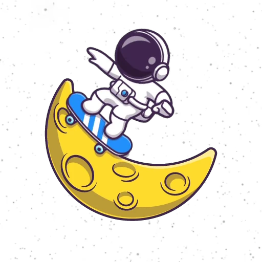 🛹 Стикер «Space Life» для Telegram