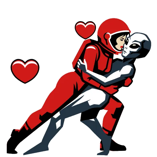 😘 Стикер «Космос наш» для Telegram