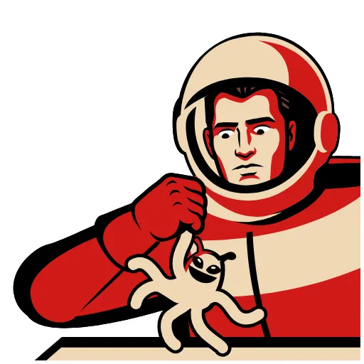 ⭐ Стикер «Космос наш» для Telegram