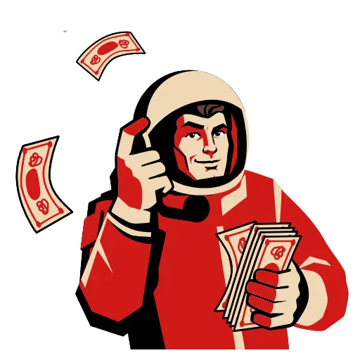 ⭐ Стикер «Космос наш» для Telegram