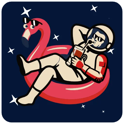 ⭐ Стикер «Космос наш» для Telegram