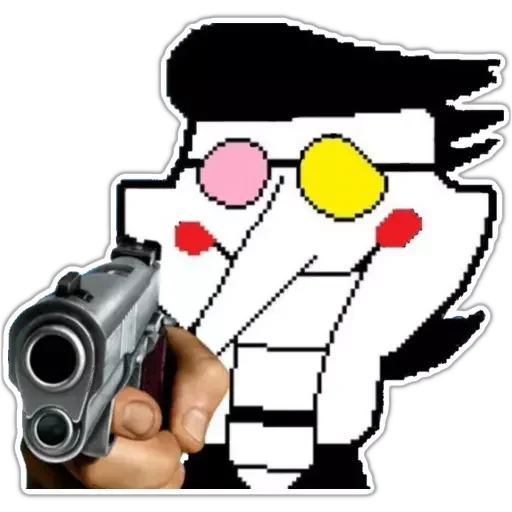 🔫 Стикер «Spamton spams a ton» для Telegram