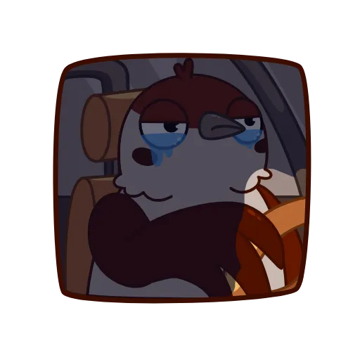 😭 Стикер «Sparrow cabbie» для Telegram