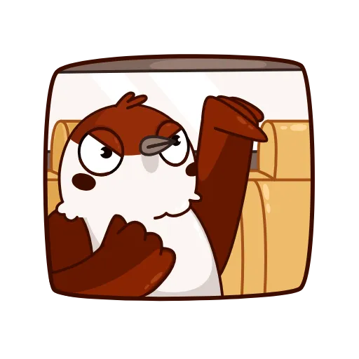 😠 Стикер «Sparrow cabbie» для Telegram