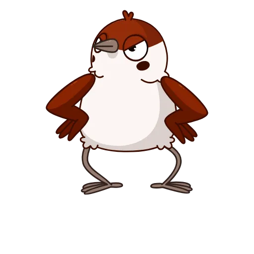 🤨 Стикер «Sparrow cabbie» для Telegram