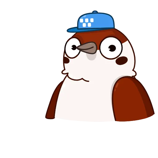 😉 Стикер «Sparrow cabbie» для Telegram