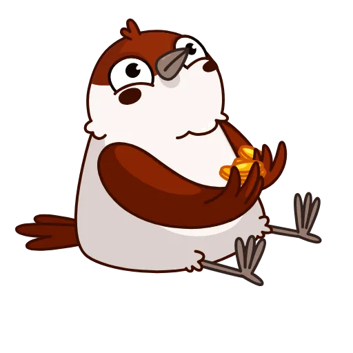 🤑 Стикер «Sparrow cabbie» для Telegram