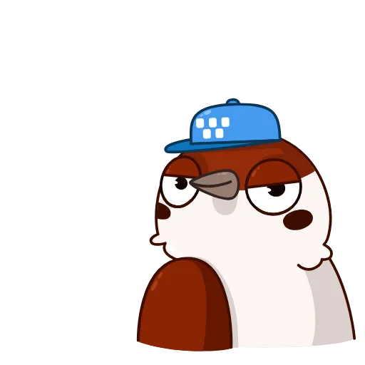😉 Стикер «Sparrow cabbie» для Telegram