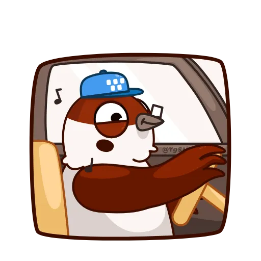 🎵 Стикер «Sparrow cabbie» для Telegram