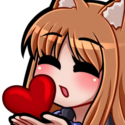 😽 Стикер «Holo, Холо» для Telegram