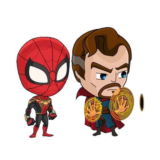 Стикерпак Spiderman and Dr Strange для Telegram — скачать