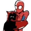 🫂 Эмодзи «˚spideypool ! – ⋆» для Telegram