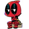 😒 Эмодзи «˚spideypool ! – ⋆» для Telegram