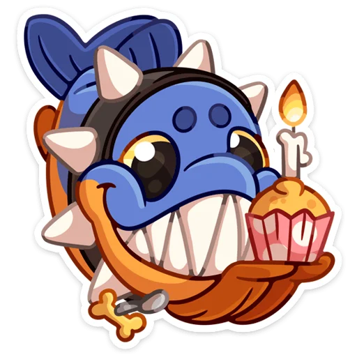 🎂 Стикер «Спайк» для Telegram