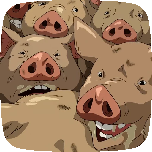 🐷 Стикер «Spirited Away» для Telegram