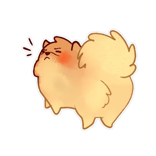 😖 Стикер «Булочка с корицей» для Telegram