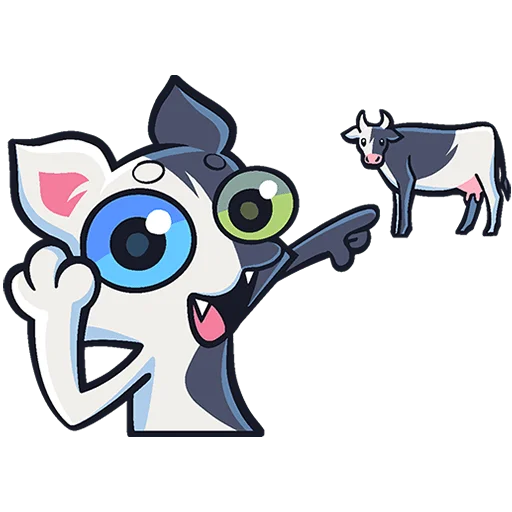 🐄 Стикер «Сплитти без надписей» для Telegram
