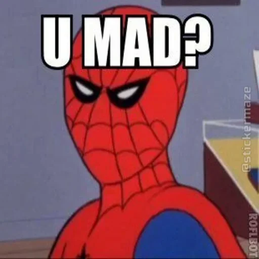 🕷 Стикер «Spider Man Memes» для Telegram