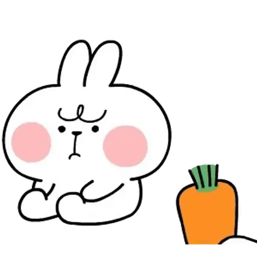 🥕 Стикер «Spoilet Rabbit» для Telegram
