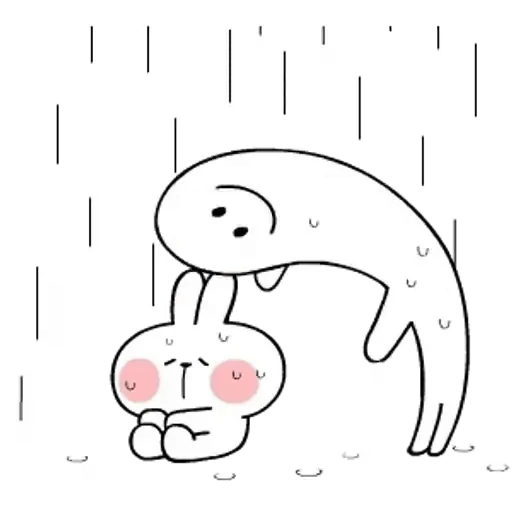 😓 Стикер «Spoilet Rabbit» для Telegram