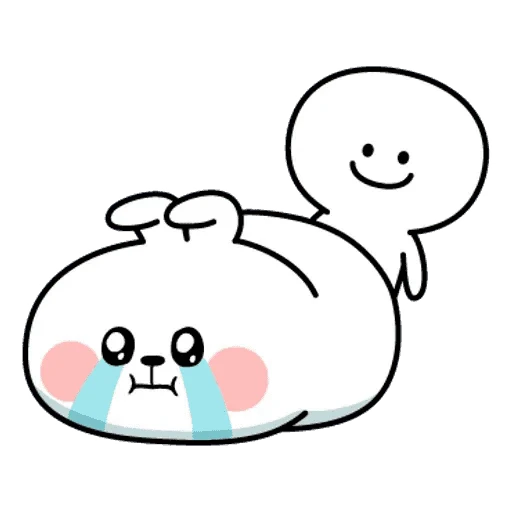 😭 Стикер «Spoilet Rabbit» для Telegram