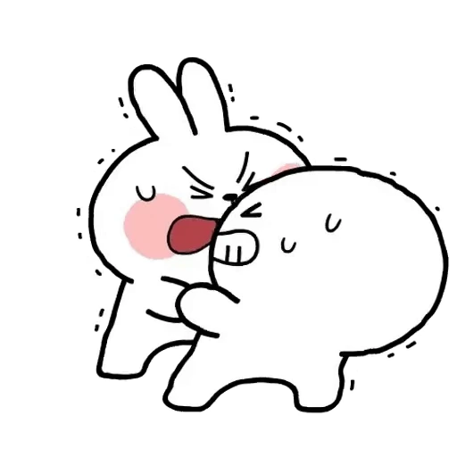 😡 Стикер «Spoilet Rabbit» для Telegram