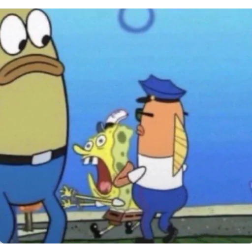🚓 Стикер «spongebob meme» для Telegram