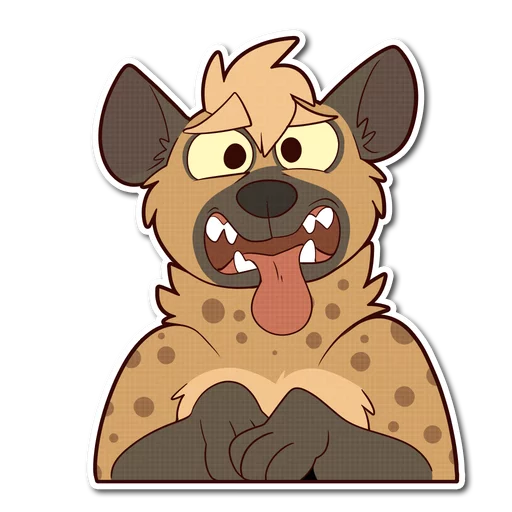 Стикерпак Spotted Hyena для Telegram — скачать