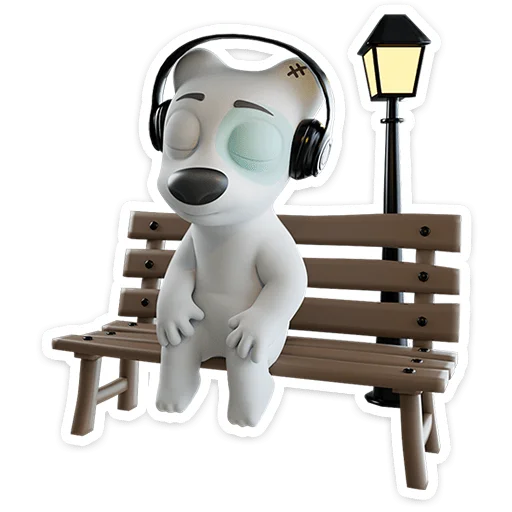 🐶 Стикер «Спотти в 3D» для Telegram