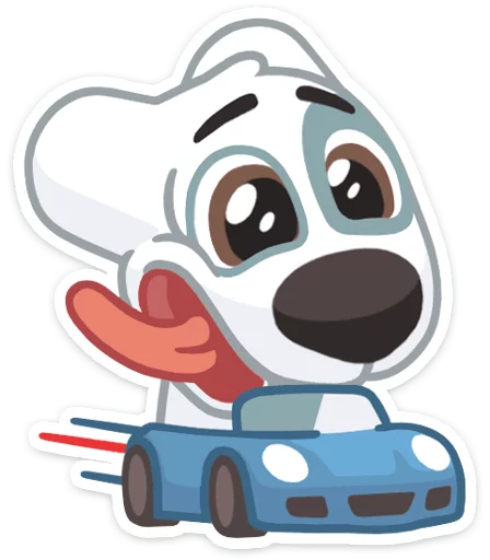 🚙 Стикер «Spotty» для Telegram