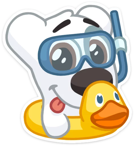 🛀 Стикер «Spotty» для Telegram