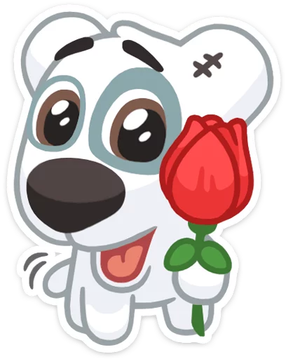 🌹 Стикер «Spotty» для Telegram