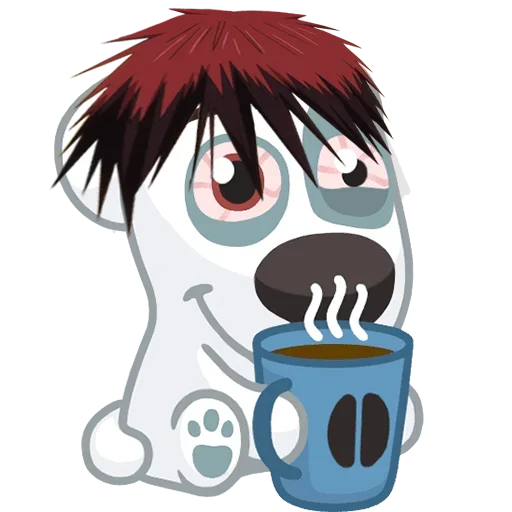 ☕️ Стикер «Spotty no Basuke» для Telegram