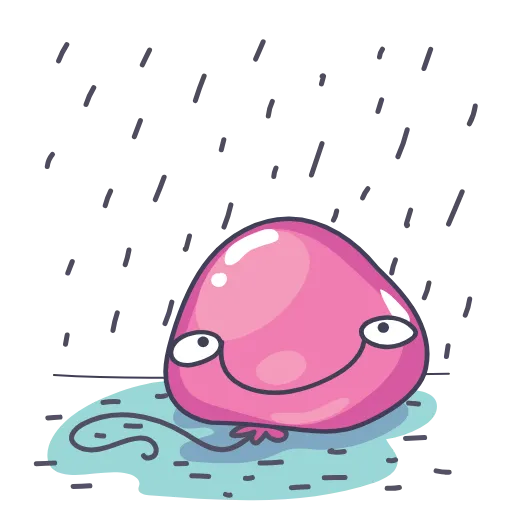 🌧 Стикер «С Праздником» для Telegram