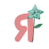 🌷 Эмодзи «Буквы с цветочками, русские и английские» для Telegram