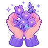 💜 Эмодзи «spring flowers» для Telegram