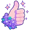 💜 Эмодзи «spring flowers» для Telegram
