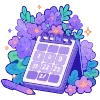 📆 Эмодзи «spring flowers» для Telegram