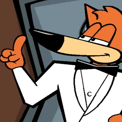 ☝️ Стикер «Мистер лис» для Telegram