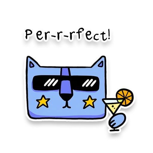 😎 Стикер «Square Cats» для Telegram